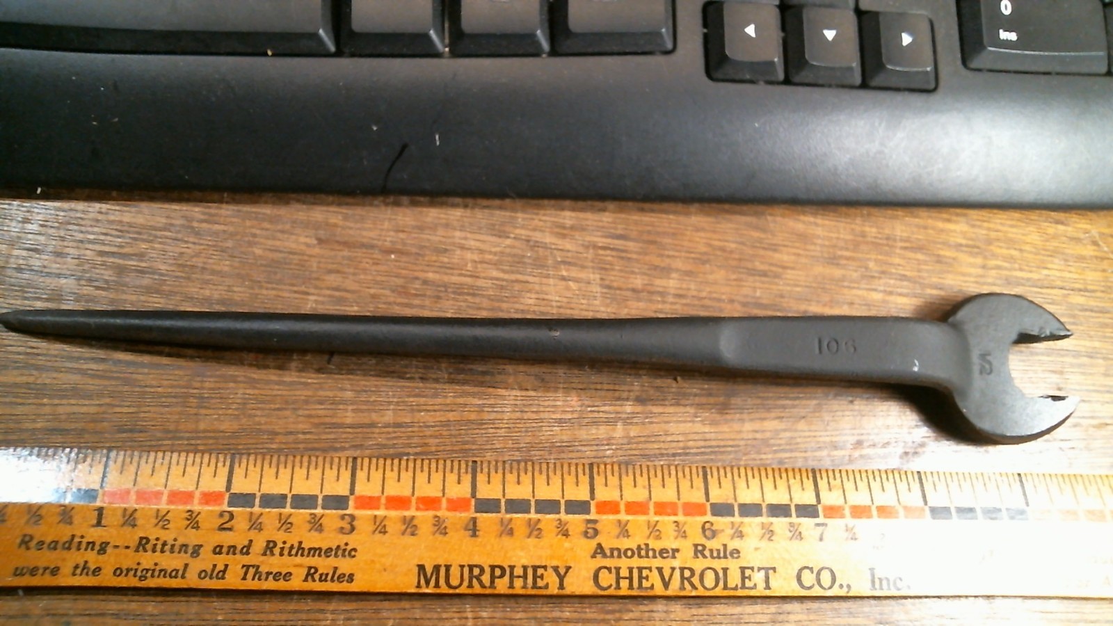 Spud Wrench  1/2-Inch.  9 1/2"  LONG BUFFED UP   WILLIAMS ?  FREE PRIORITY