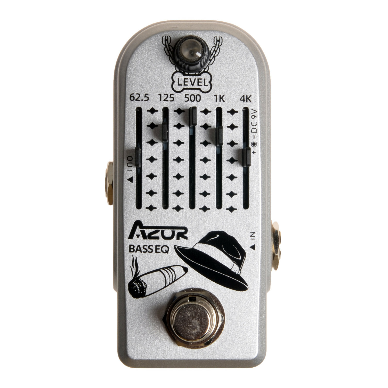 AZOR Pedal AP-323 Bass EQ Guitar Pedal Effect EQ Mini Pedal Guitar Accessories