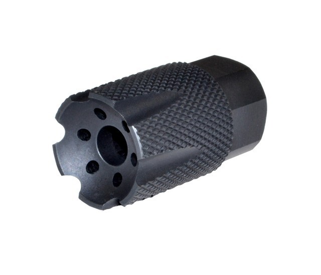 Low Concussion 5/8''x24 TPI Thread Competition Muzzle Brake For 9mm