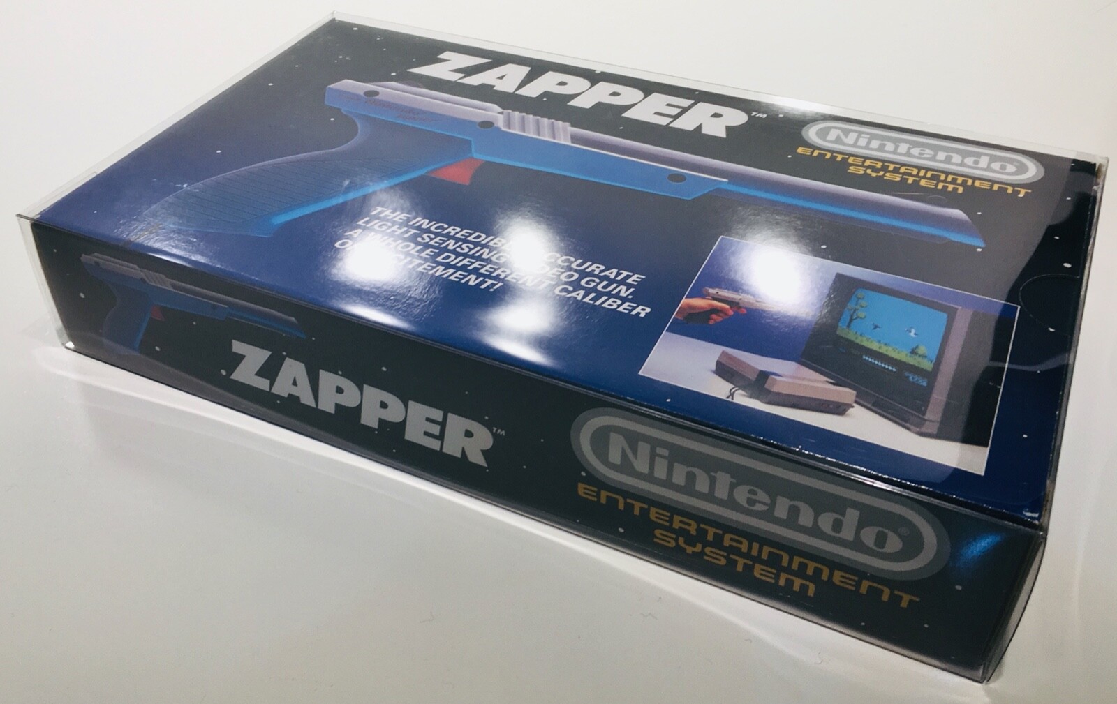 1 Box Protector for the NES ZAPPER Box! See pictures! Custom Made Display Case