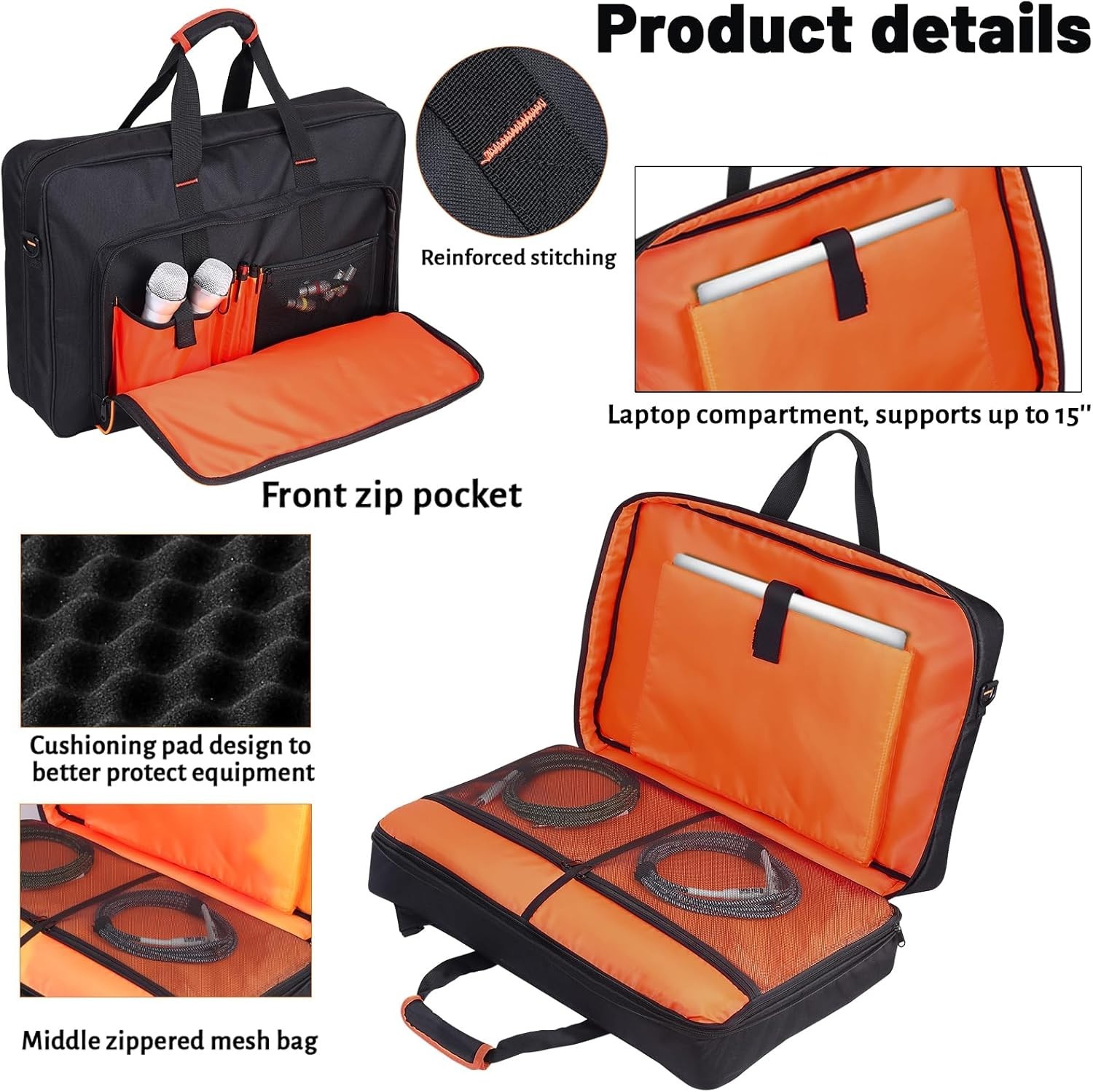DJ Controller Case for DDJ-/ 200/400/SR2/ Numark Party Mix 2/Mixtrack Platinu...