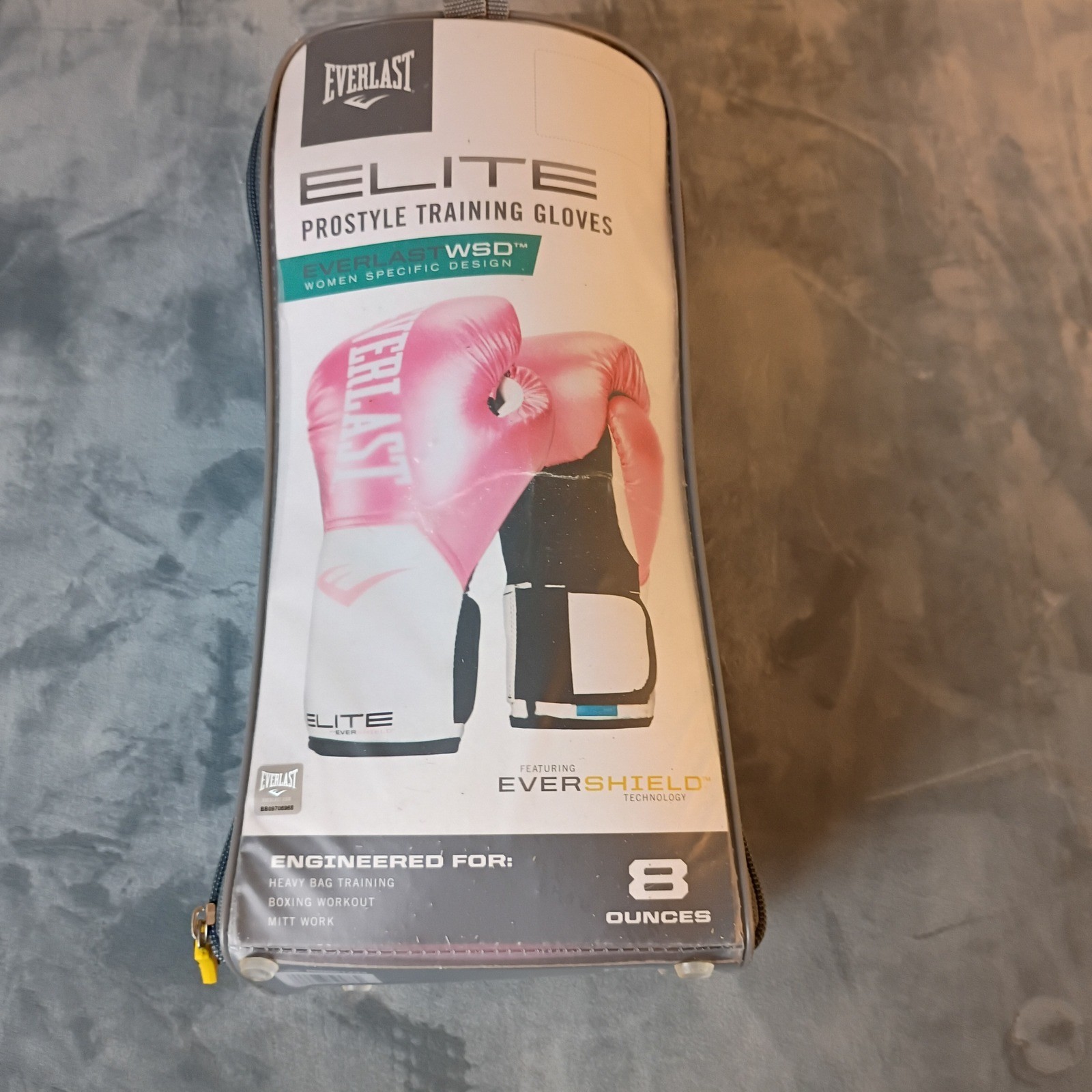 Everlast Elite Prostyle Training Gloves Womens 8oz Pink Metallic EverShield WSD