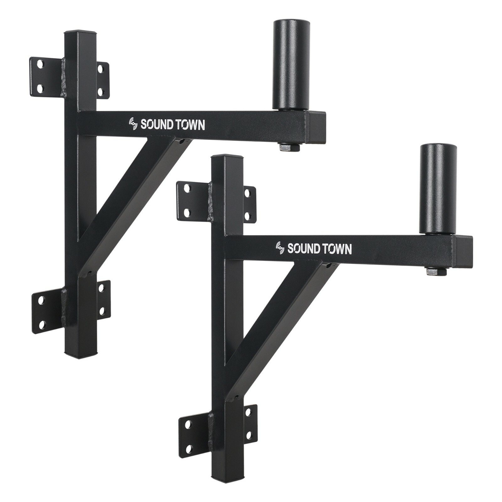 Sound Town 2-Pack Wall Mount Speaker Brackets Fits 35mm Mounts (STWSD-F15A-PAIR)