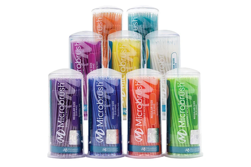 MICROBRUSH  Disposable Micro Applicators - NEW - PEACH - 100 CT. - FREE SHIP