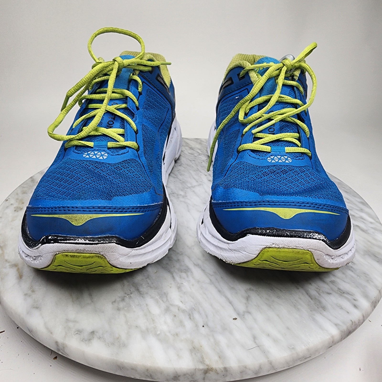 Hoka One One Clifton 1 Blue Citrus Running Comfort Shoes Mens Size 11.5 1101943