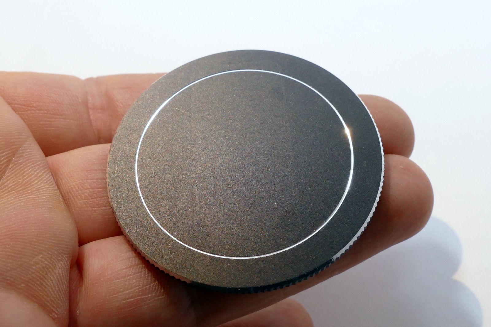 49mm Lens Front Cap for stacking, metal, screw in type