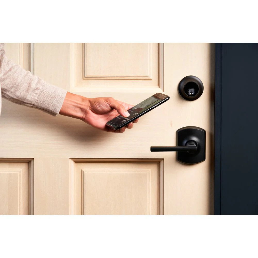 Level C-E14U Smart Lock Bluetooth Replacement Deadbolt with App/Key/Voice Assist