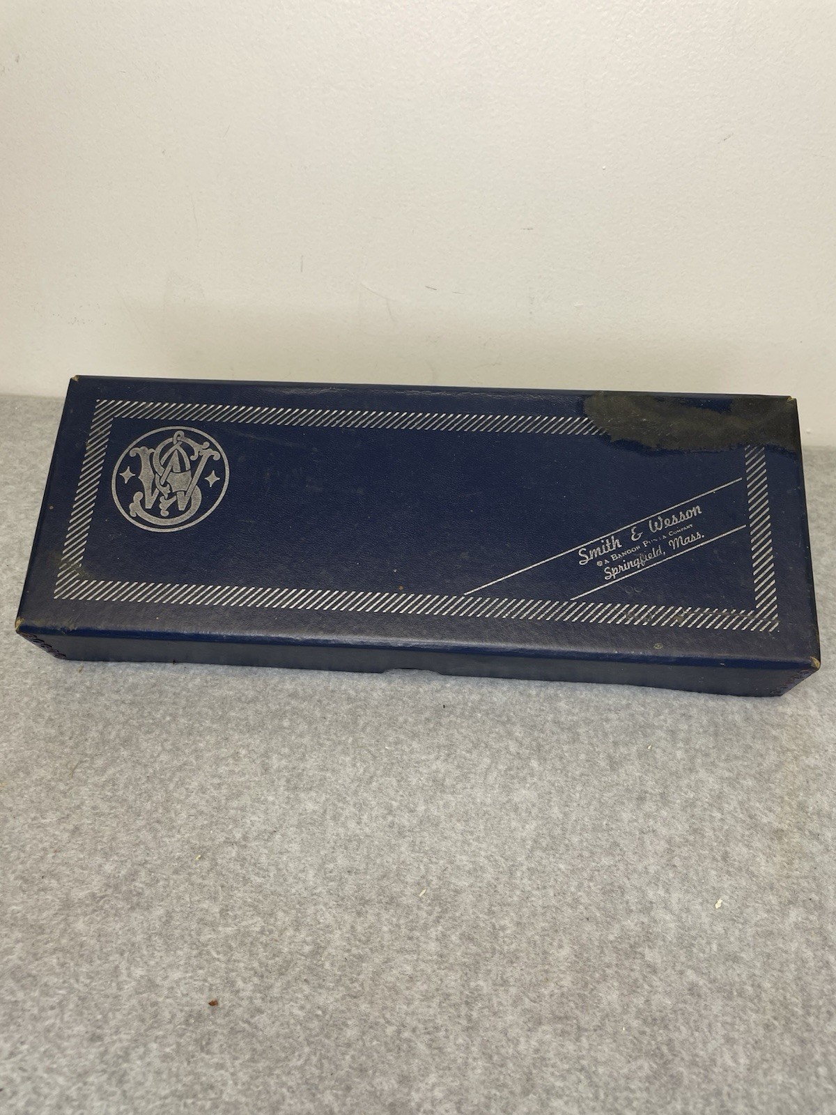 Vintage Smith & Wesson Blue Gun Box Model 66-1 357 Combat MAG W/ Paperwork