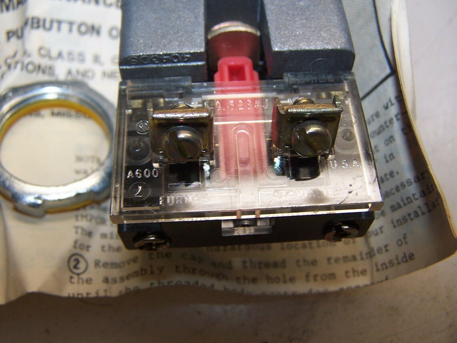 NEW KILLARK SPH-13818 RED MOMENTARY HAZARDOUS LOCATION PUSH BUTTON SWITCH
