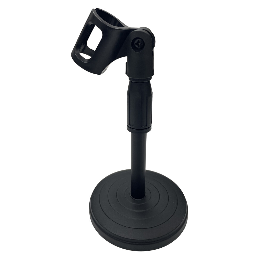 Black Adjustable Desktop Microphone Stand Portable Scalable Lifting Holder