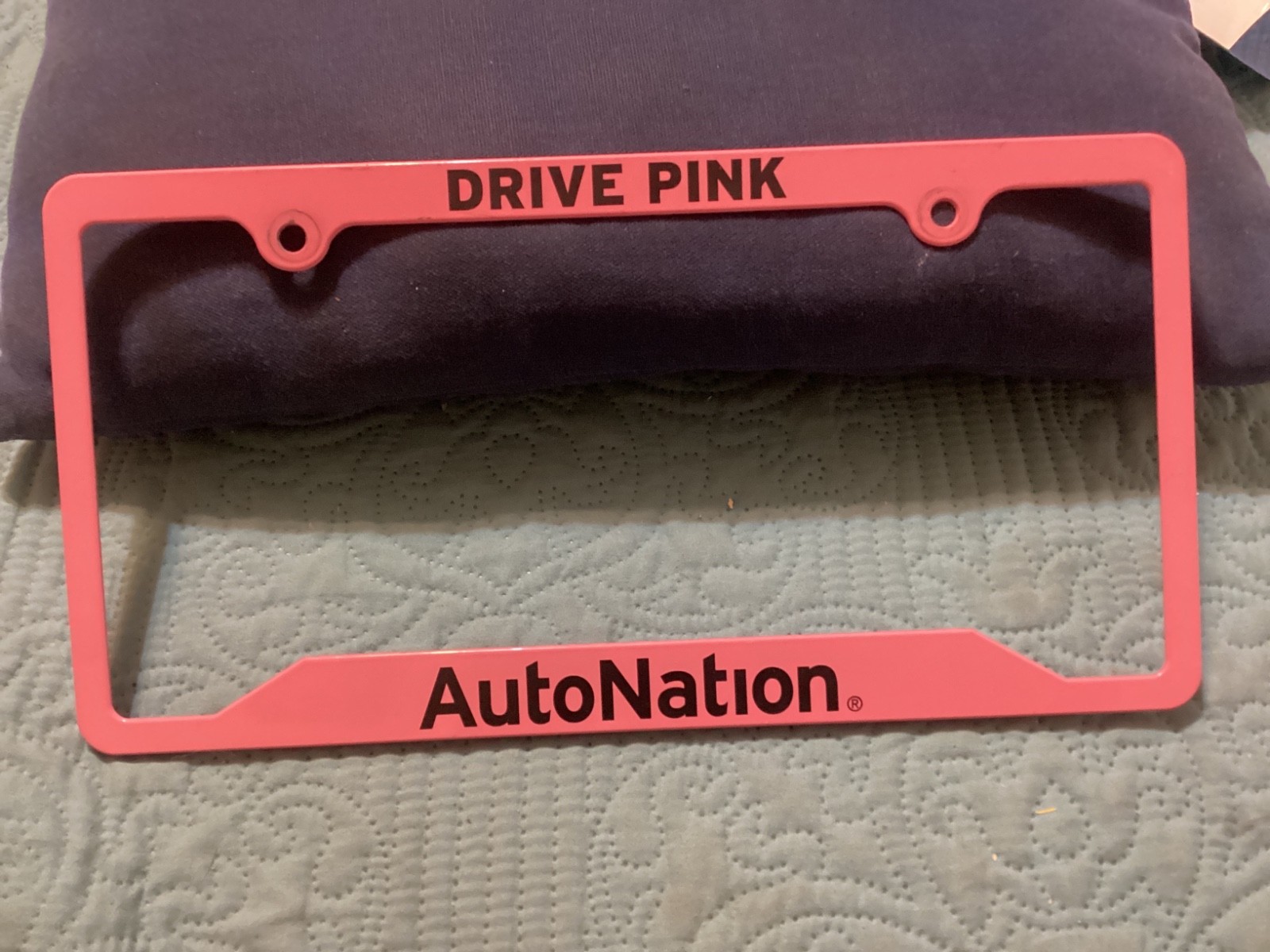 DRIVE PINK CHROME LICENSE PLATE FRAME/ HOLDER, EXC. COND/ FREE POSTAGE!!!!!