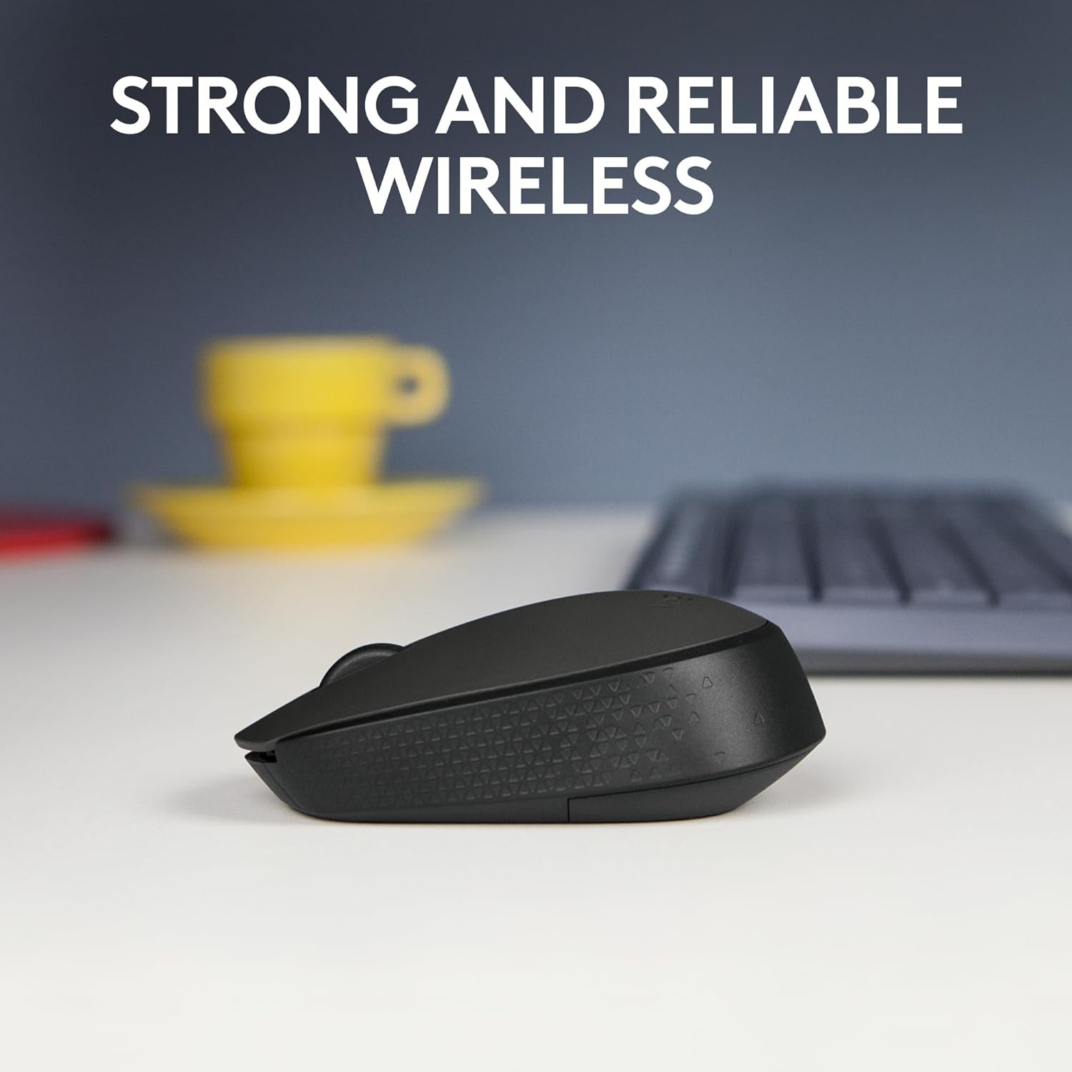 Wireless Mouse Optical Tracking Ambidextrous 12- Battery Life Black