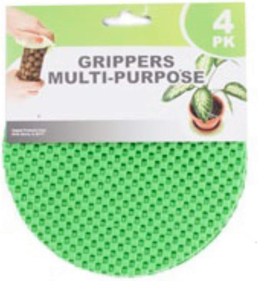 4-Piece Assorted Color Multi-Purpose Jar Gripper Pad Set - 5.5 Inches Round