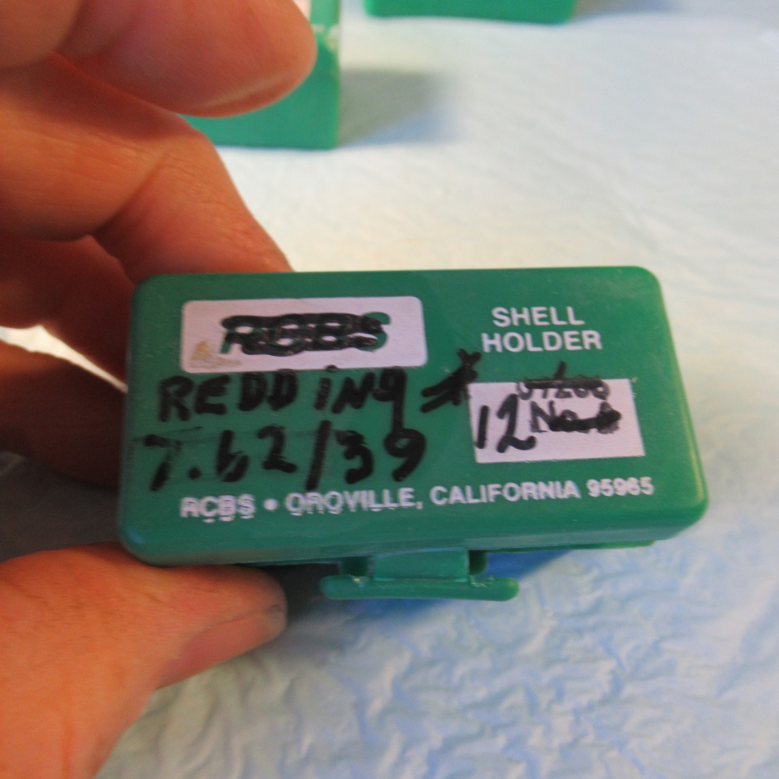 RCBS RELOADING SHELL HOLDER WITH CASE #12