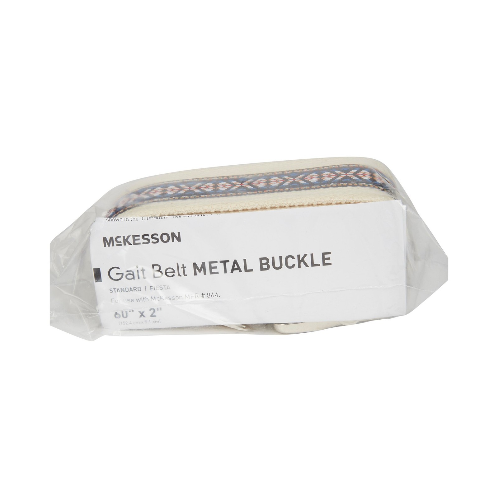McKesson Gait Belt 60" Length Fiesta Design 864 1 Ct