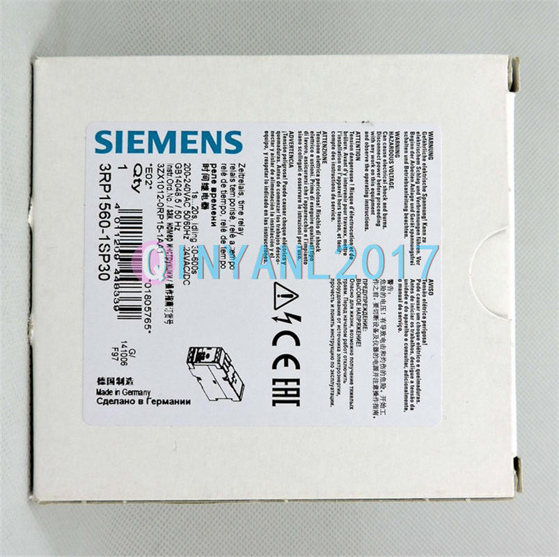 One NEW SIEMENS 3RP1560-1SP30 Circuit Breaker IN BOX
