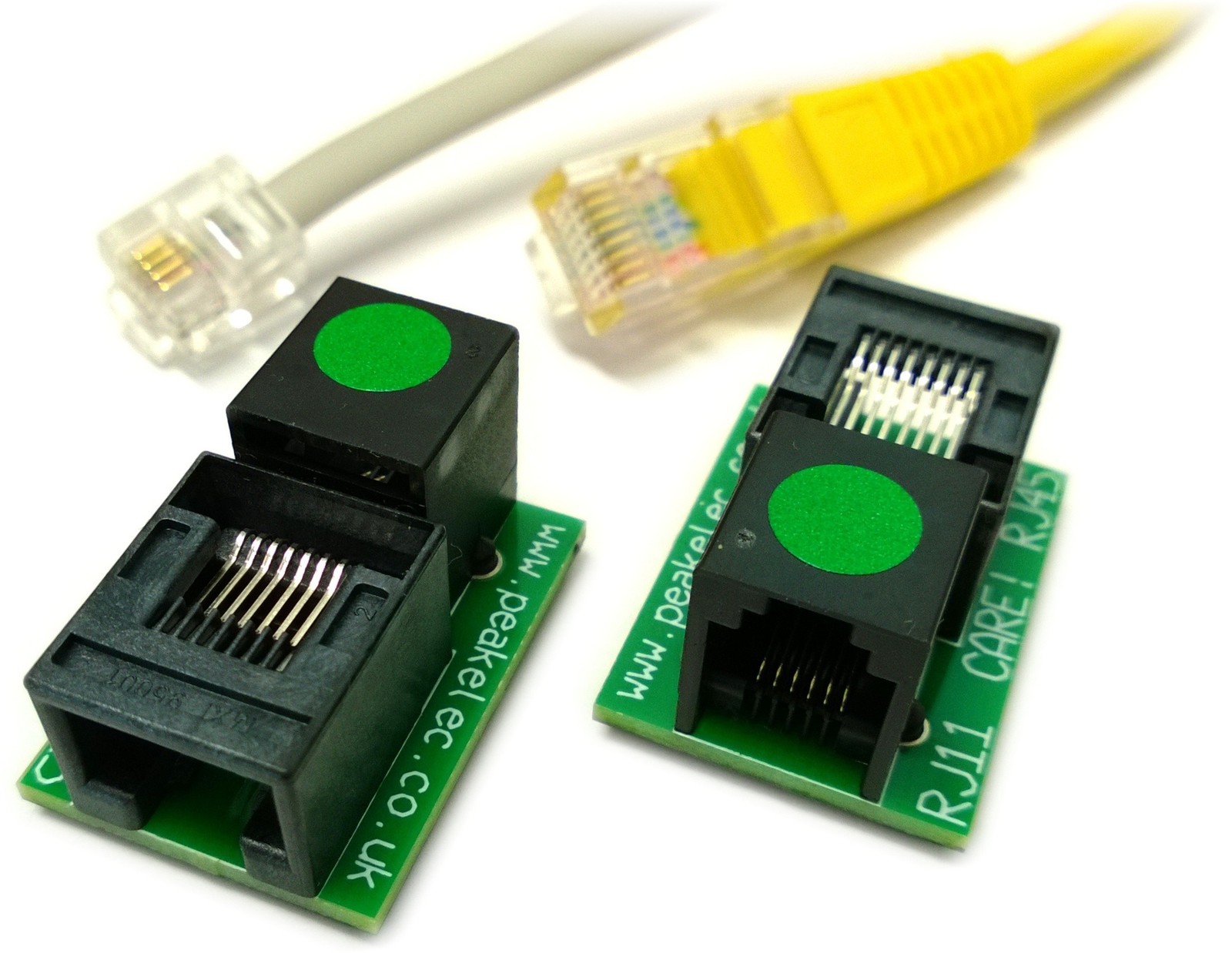 RJA11 PEAK ELECTRONICS Pair of RJ11-RJ45 Adapters (Model RJA11)