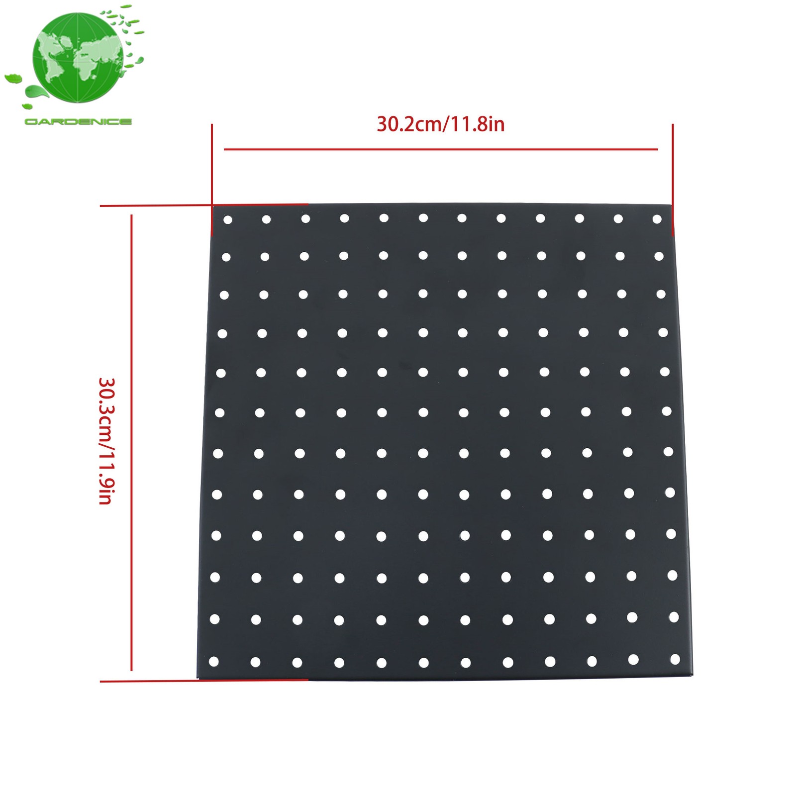4 Pack Metal Pegboard Panel Easy To Use Wall Organizer Panel Storage Hanger Tool