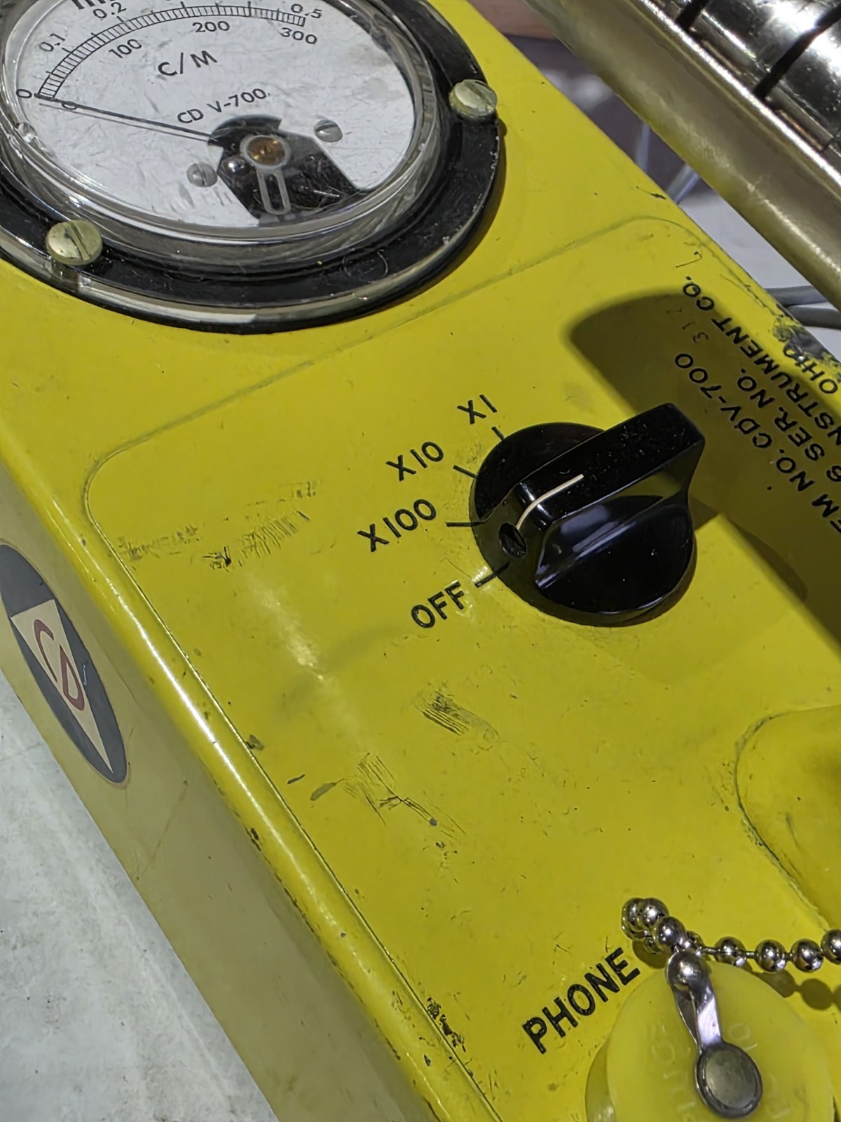 Monitor Geiger Counter Victoreen CD V-777 Radiation Detection Set Kit