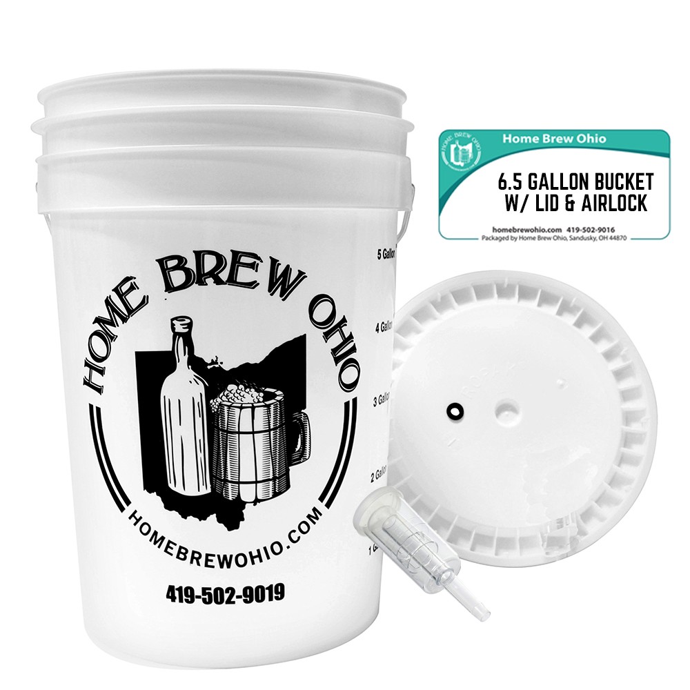Home Brew Ohio Complete 6.5 Gallon Fermenting Bucket with Econolock