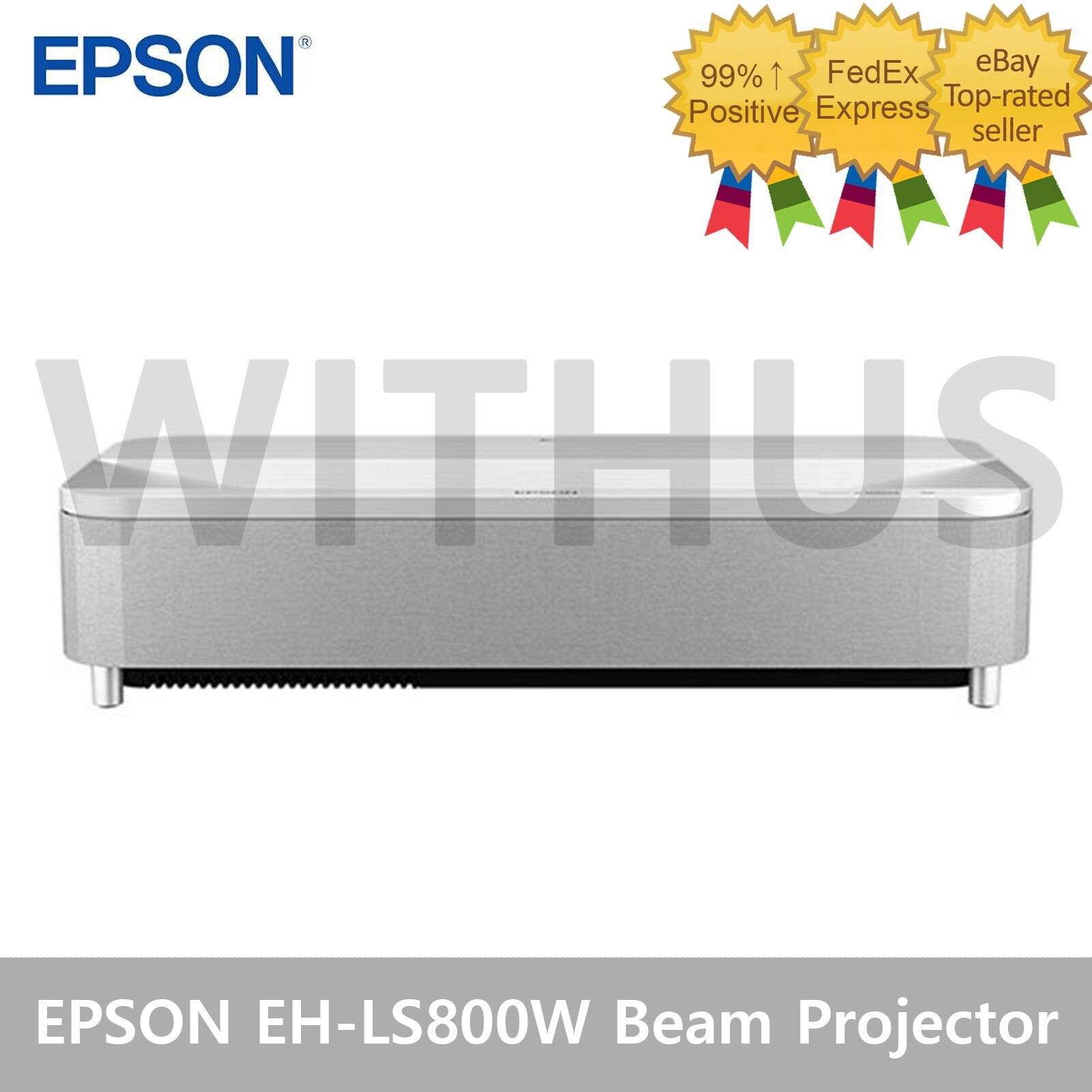 EPSON EH-LS800W 4,000 Lumens 150" 4K PRO-UHD Laser Beam TV Projector=