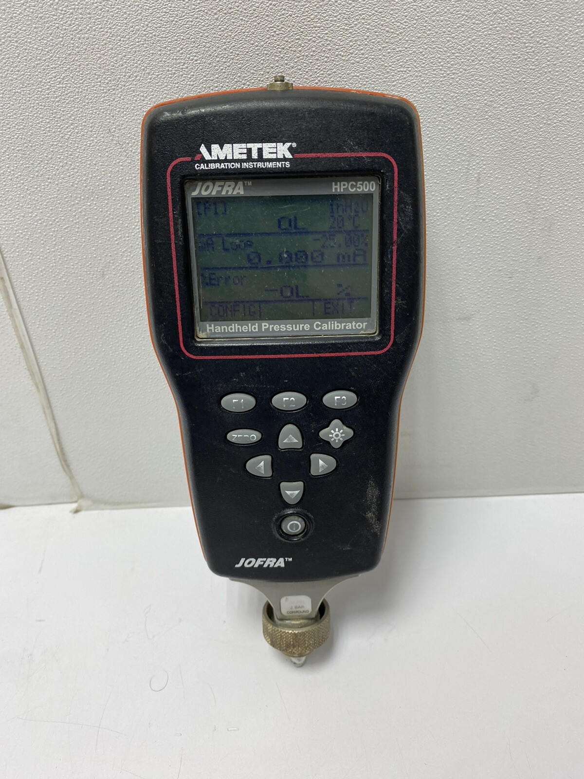 AMETEK JOFRA HPC500 002C INDG HANDHELD PRESSURE CALIBRATOR