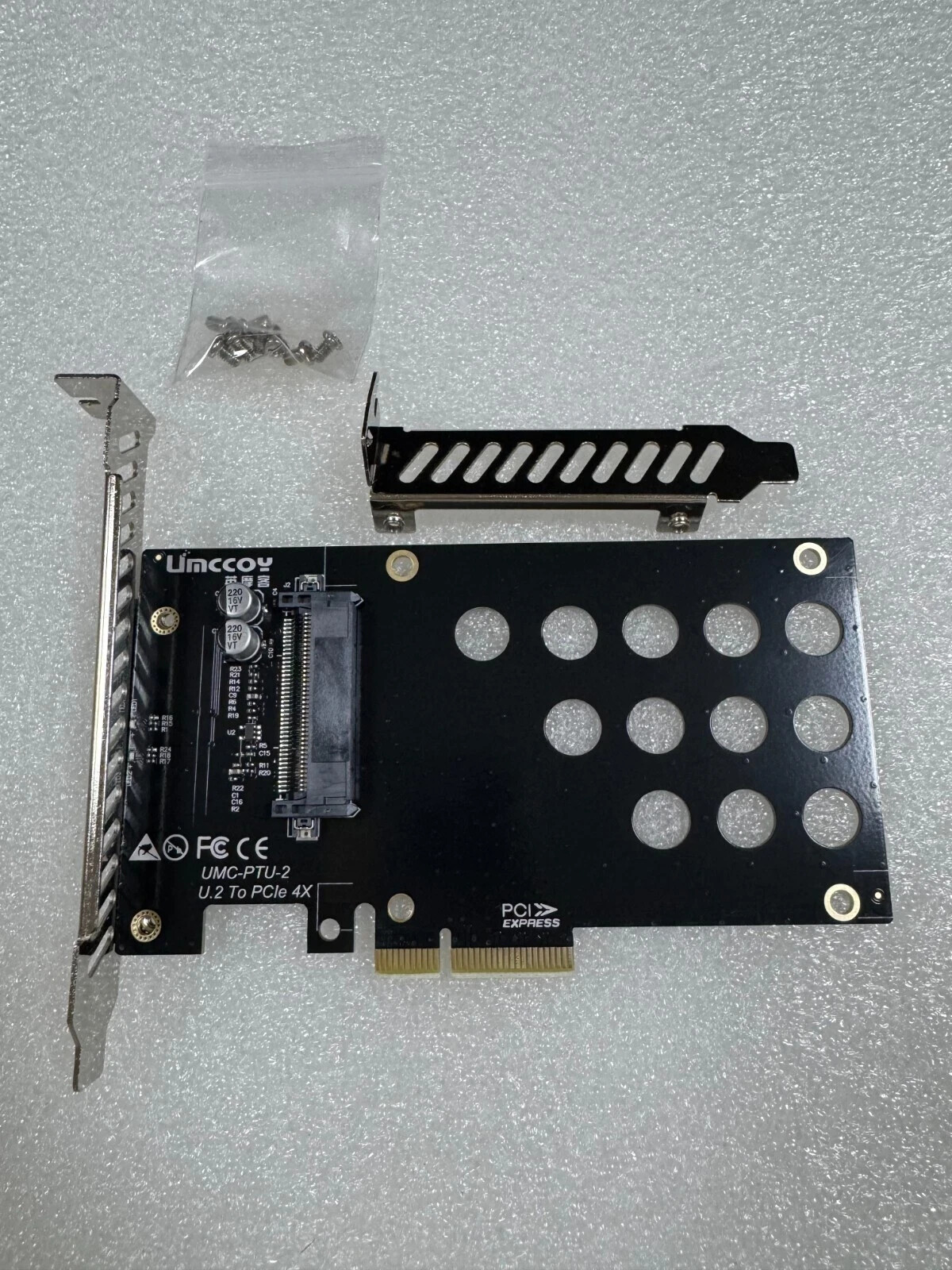 SSD Converter Card U.2 to PCIe Adapter PCI-E 4.0 X4 to 2.5 Inch U.2 SFF-8639