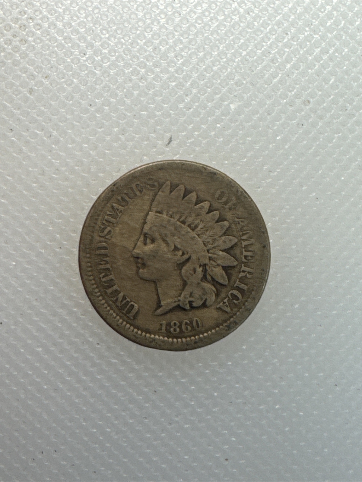 1860 Indian Head Cent TK10