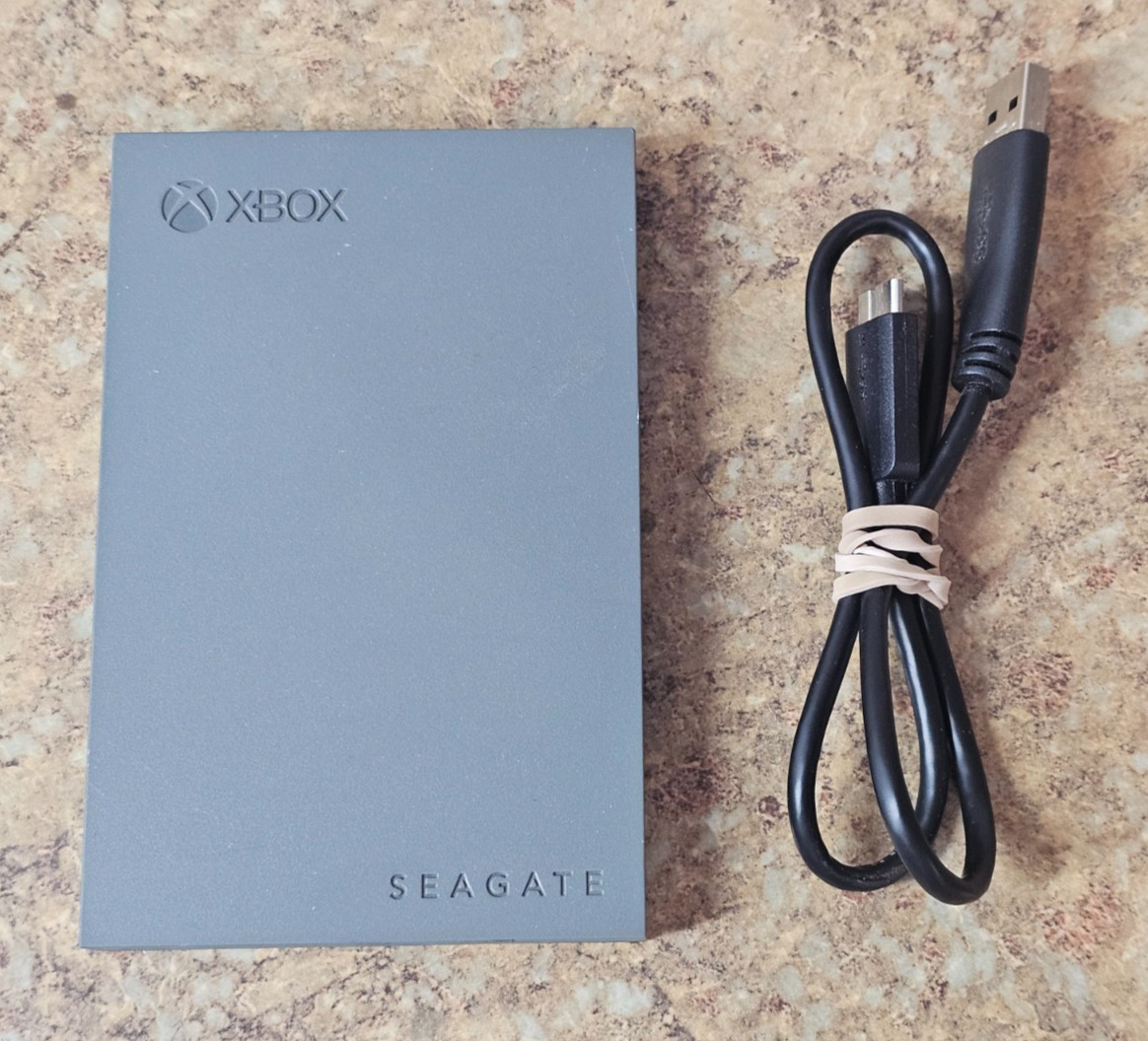 Seagate External Hard Drive SRD0LF0 Game Drive Storage Xbox 2TB w/ Cable