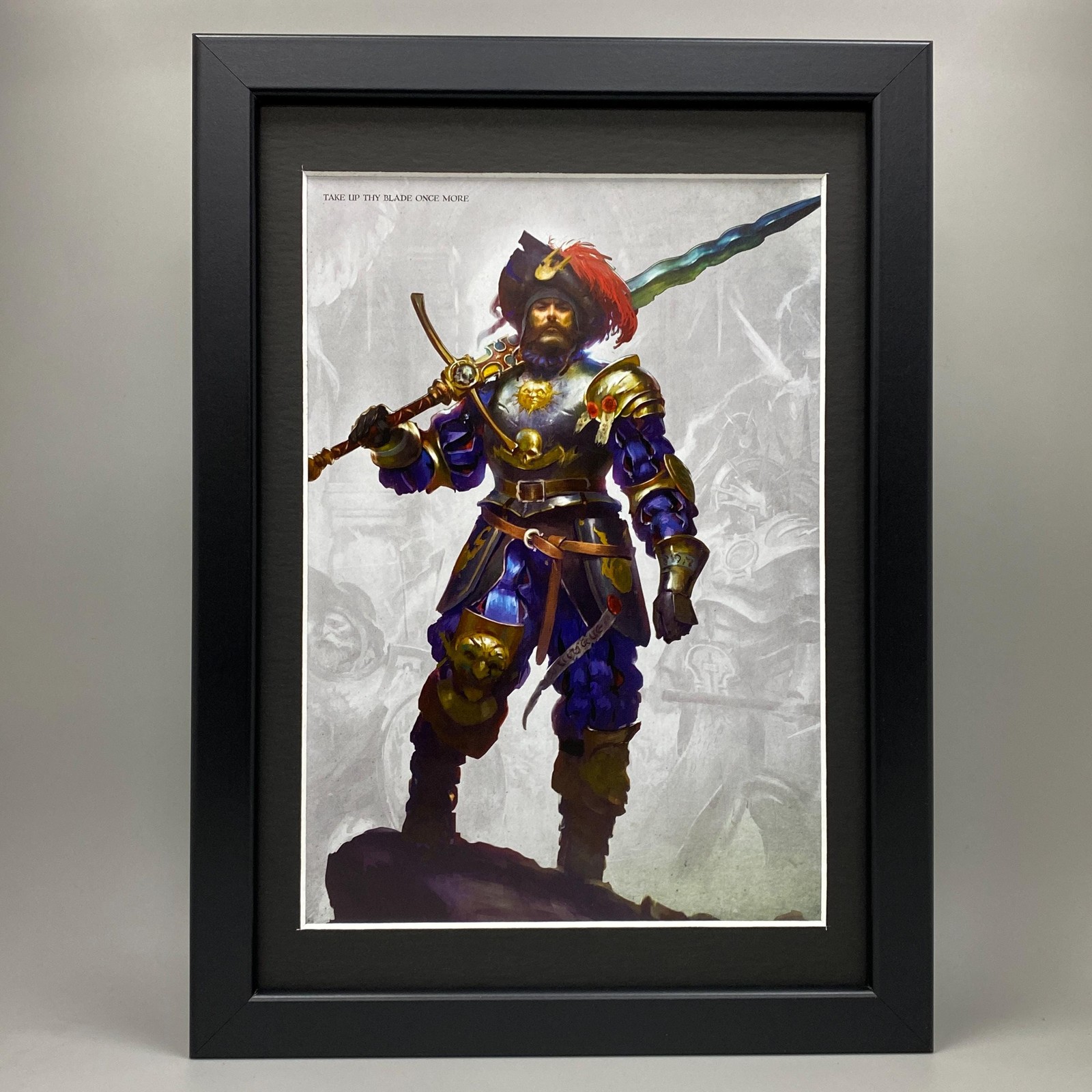 EMPIRE GREATSWORD FRAMED ART CITIES OF SIGMAR WARHAMMER THE OLD WORLD WFB AOS