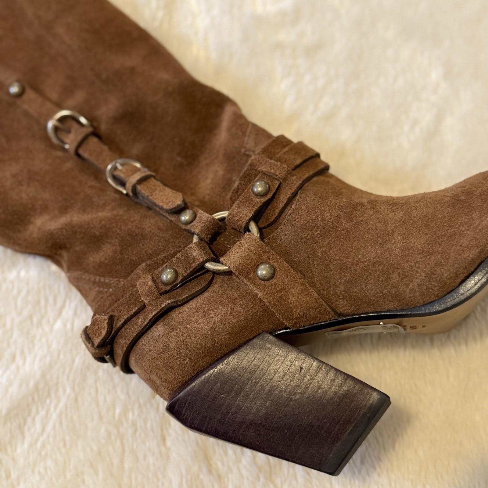 Schutz Suede & Leather Right Boot Lot Of 3 For Upcycle Salvage Crafts