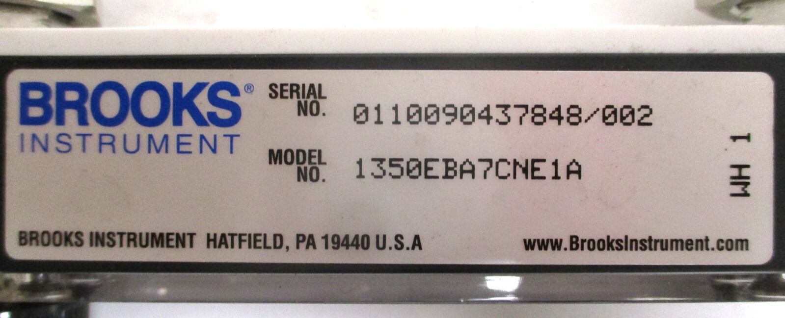 BROOKS INSTRUMENTS , 1350EBA7CNE1A, SHO-RATE, VARIABLE FLOWMETER , SURPLUS