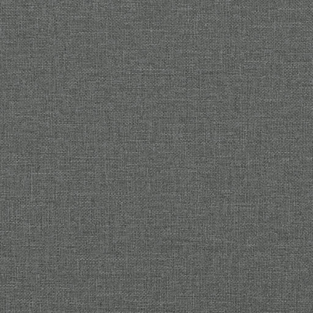 2-Seater Sofa Dark Grey Fabric (100% polyester), metal, textilene