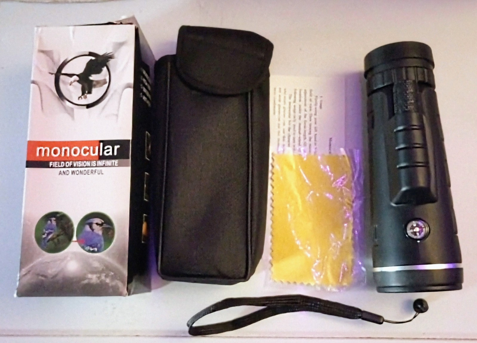 40X60 High Powered Monocular Compact Telescope NIB  Unbranded