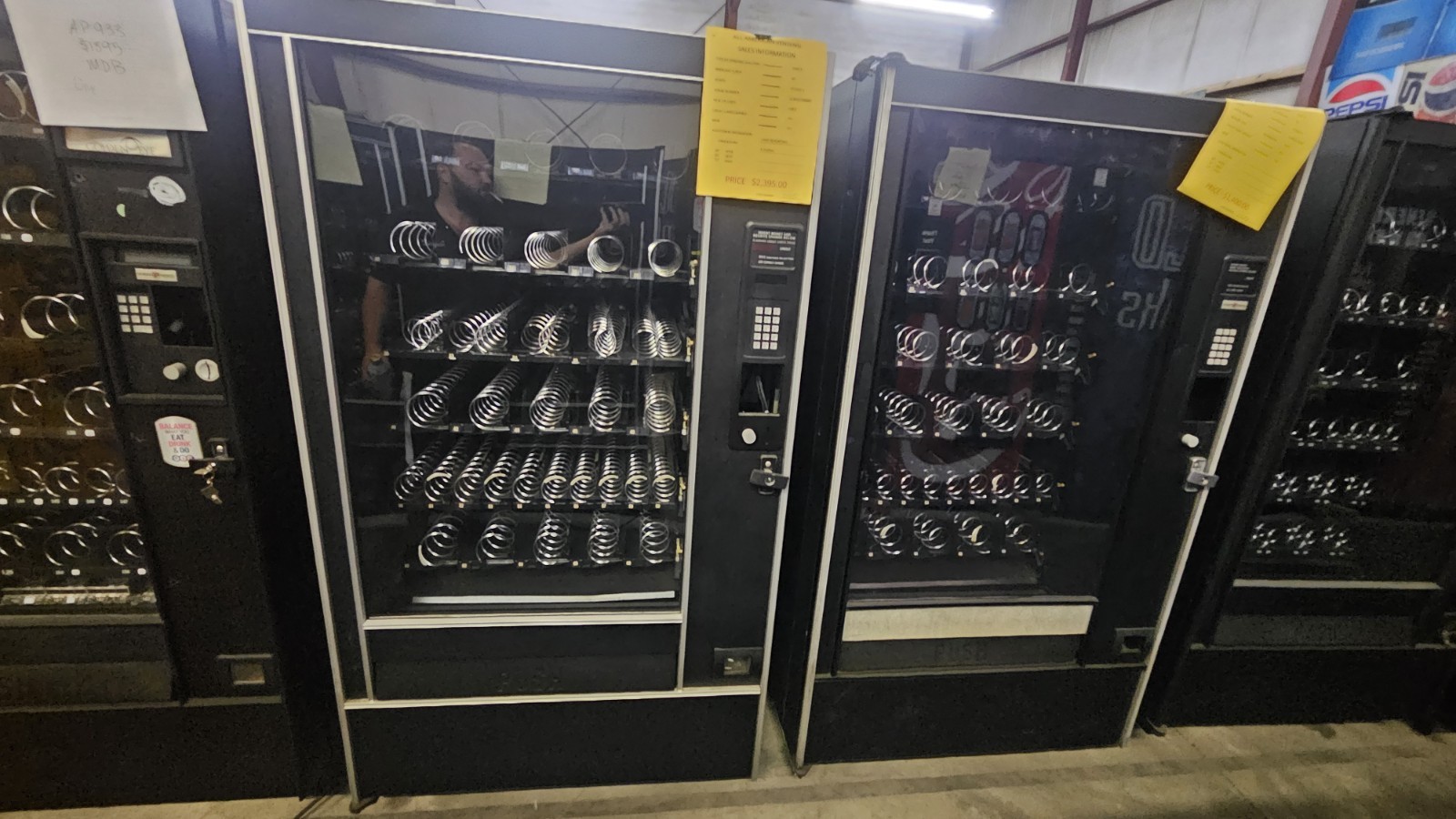 5x AUTOMATIC PRODUCTS AP 123 Studio 3 LCM 933 SNACK VENDING MACHINE MDB $5
