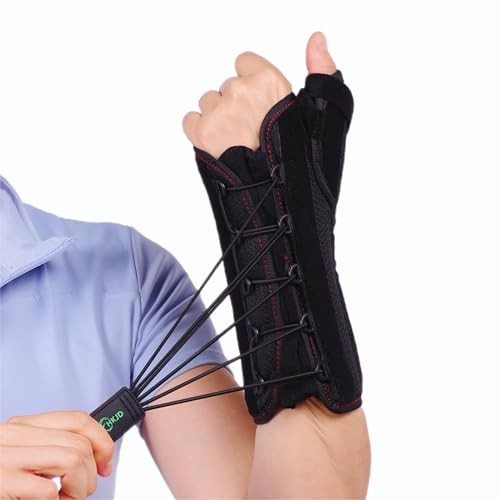 Wrist Brace with Thumb Support () One Size Black Right Hand