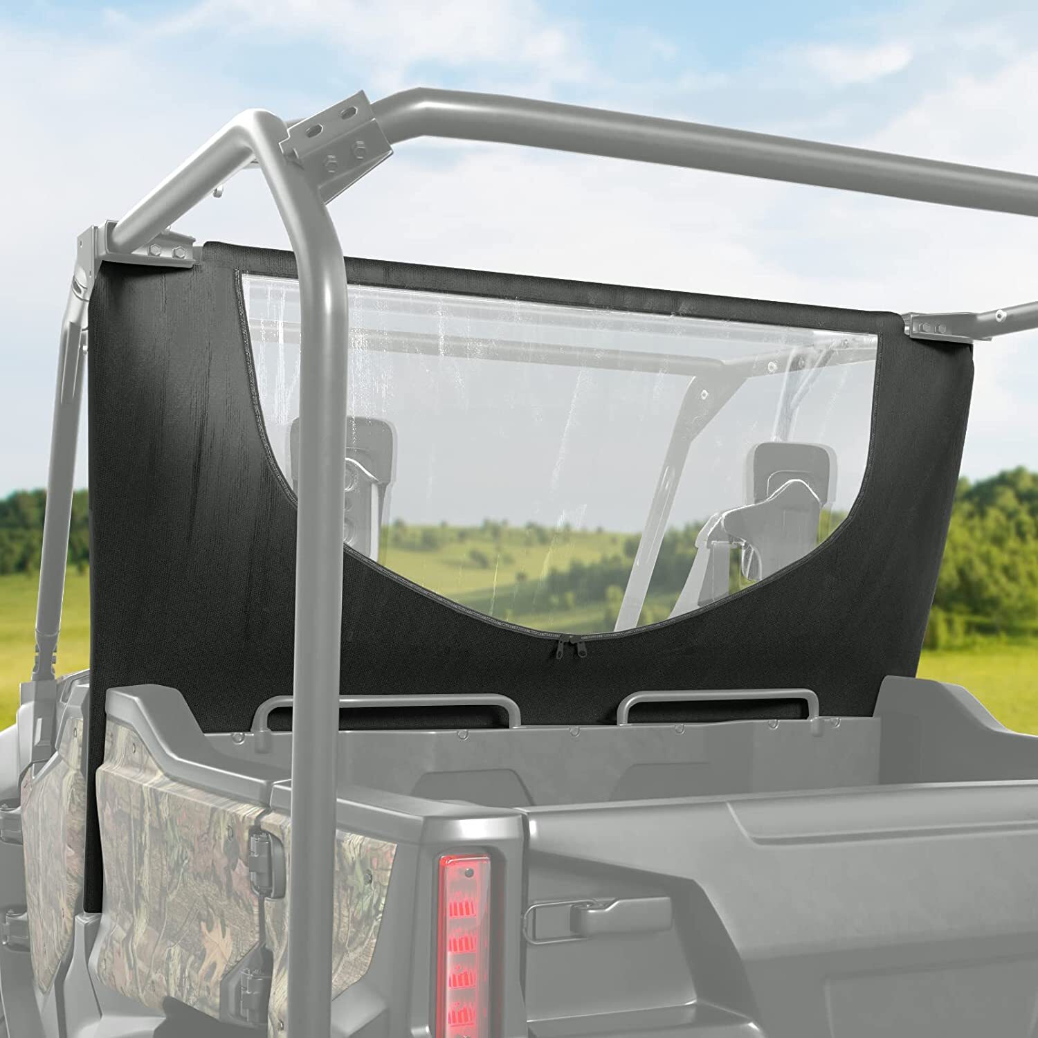 UTV Fabric Rear Panel Waterproof PVC For 2016-2026 Honda Pioneer 1000 /1000-5
