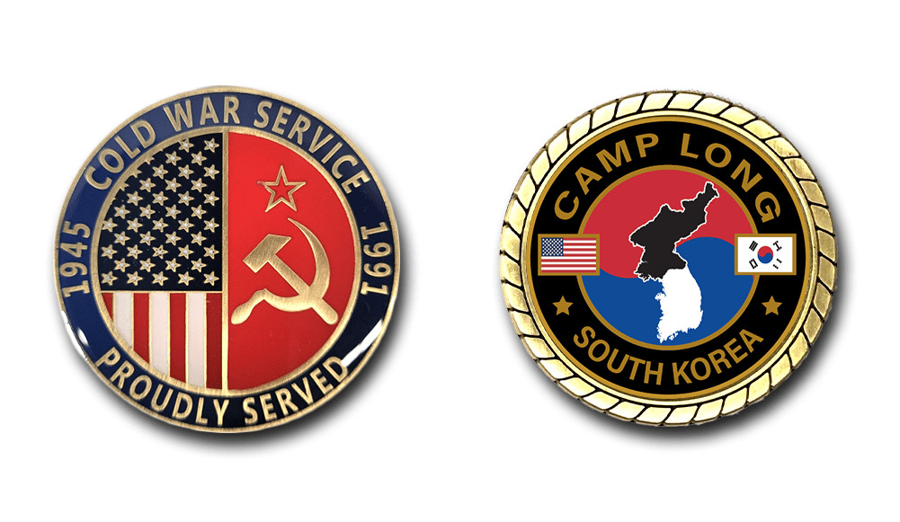 Camp Long South Korea Cold War Veteran Challenge Coin