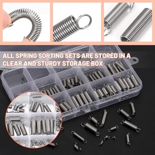 TansticPcs 15 Sizes Extension Spring Assortment Kit Extension Spring 150