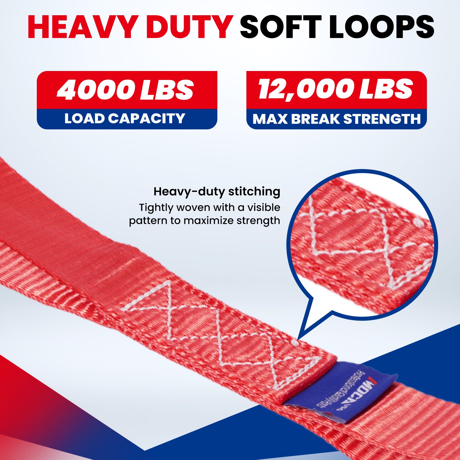 Heavy Duty Tie Down Kit - 10643 Lbs Breaking Strength Tie Down Straps 1.6" x 17'