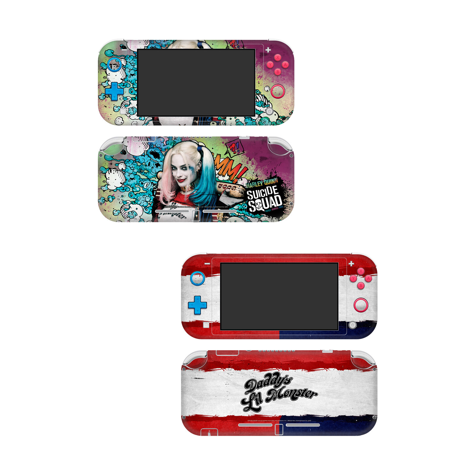 OFFICIAL SUICIDE SQUAD 2016 GRAPHICS VINYL SKIN DECAL FOR NINTENDO SWITCH LITE