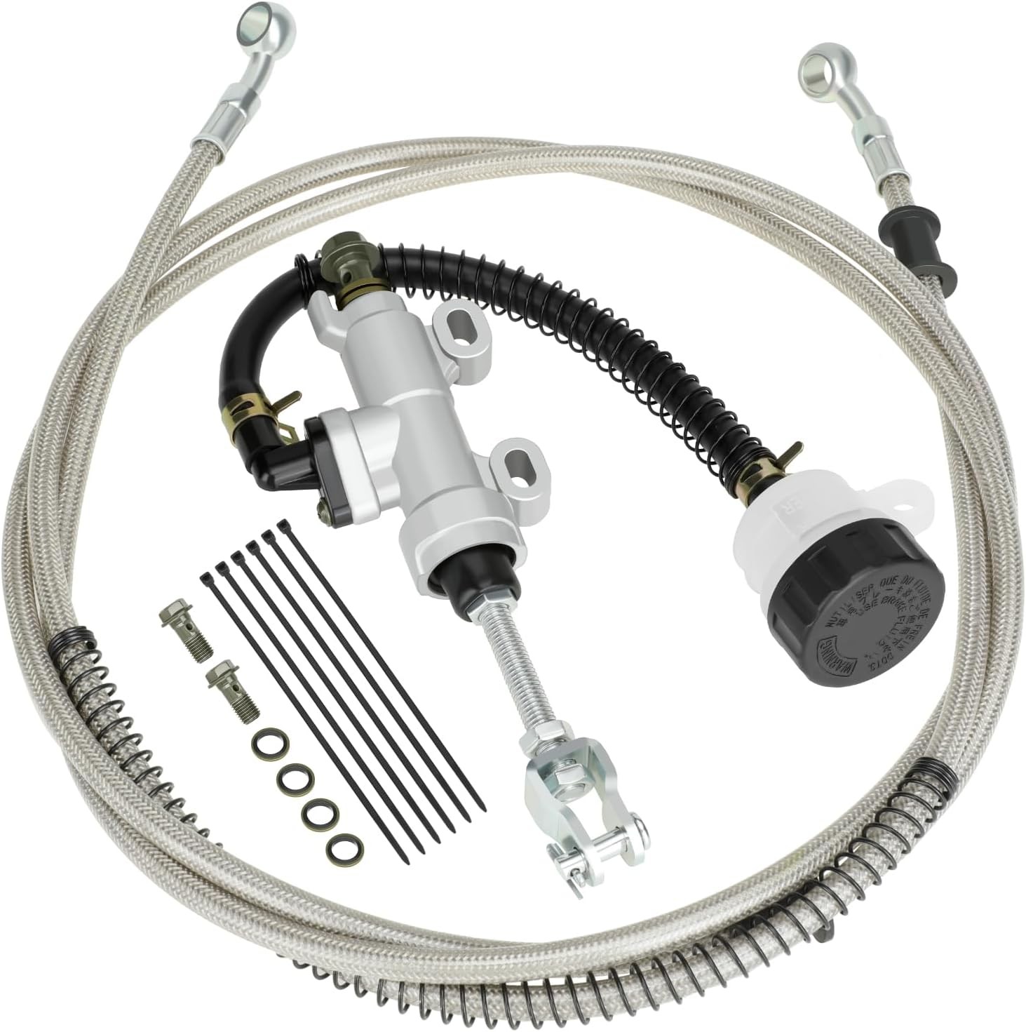 Rear Brake Master Cylinder Reservoir Hose Line For 90cc-250cc 125cc 150cc ATV