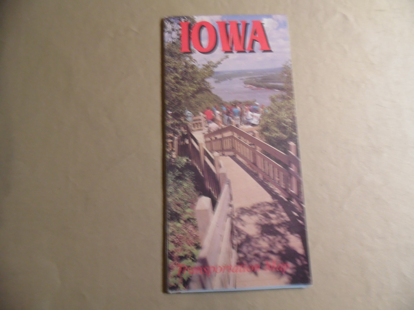 Iowa Transportation Map / Circa 1995 / Free Domestic Shipping