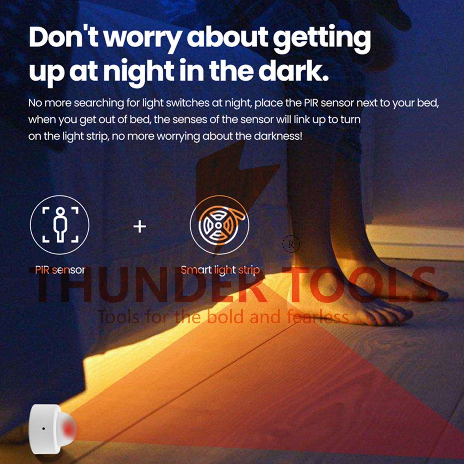 Thunder Tools ZigBee Motion Sensor Alarm Smart Human Body Induction PIR