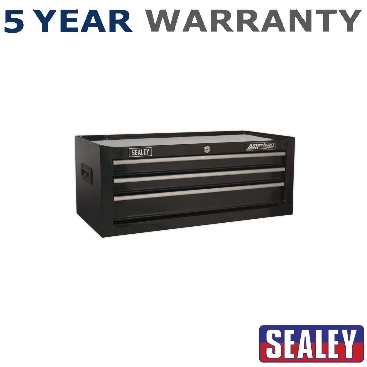 Sealey American PRO� Mid-Box Tool Chest 3 Drawer Black AP223B