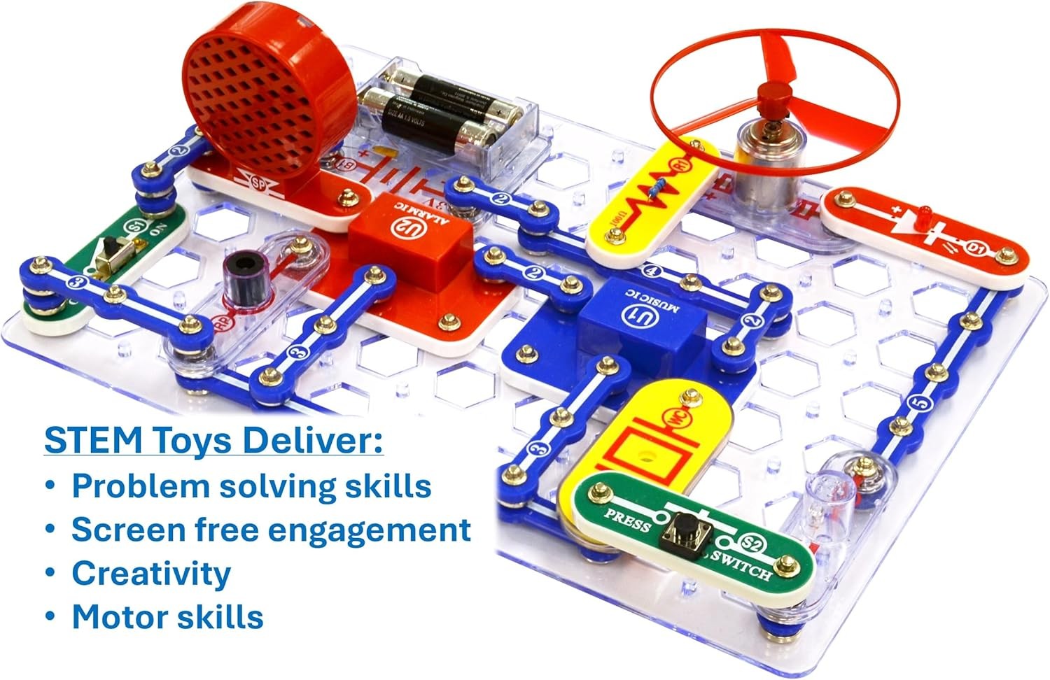 Electronics Learning Kit for Kids - Over 100 Projects & Circuit Building Fun