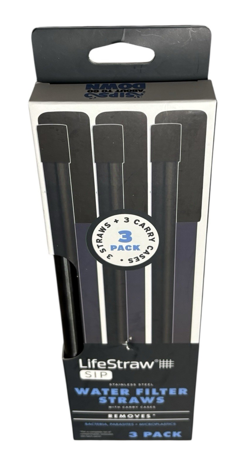 LIFESTRAW SIP 3 PACK Water Filter Straws