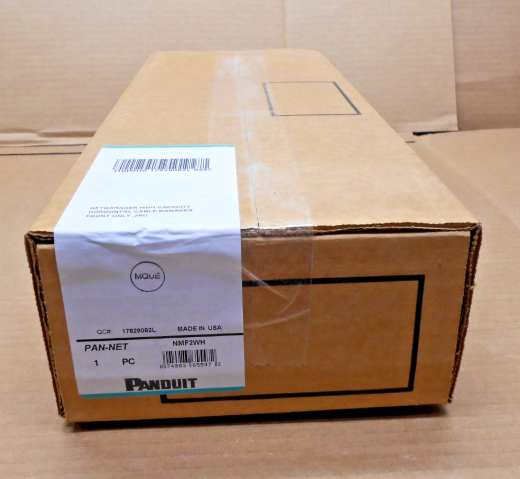 PANDUIT NMF2WH HIGH CAPACITY HORIZONTAL CABLE MANAGER FRONT ONLY 2RU (3 AVAIL)