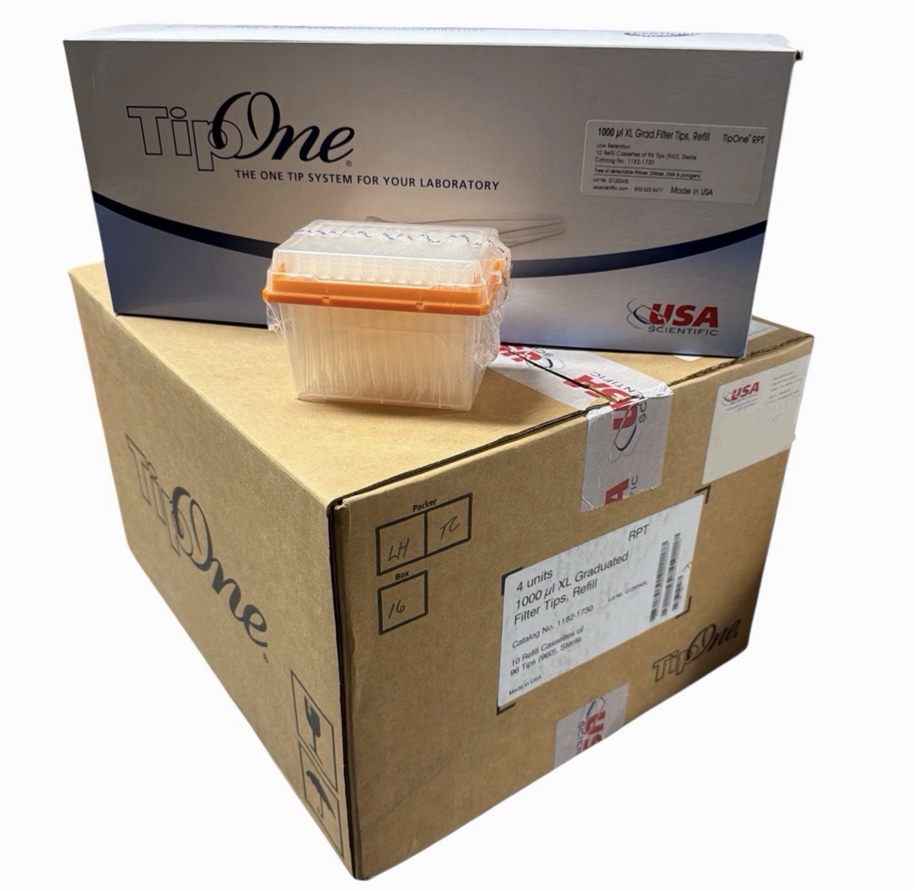 (3,840) USA Scientific TipOne XL Pipette Tips 1182-1730 1000µL Sterile RPT Tips