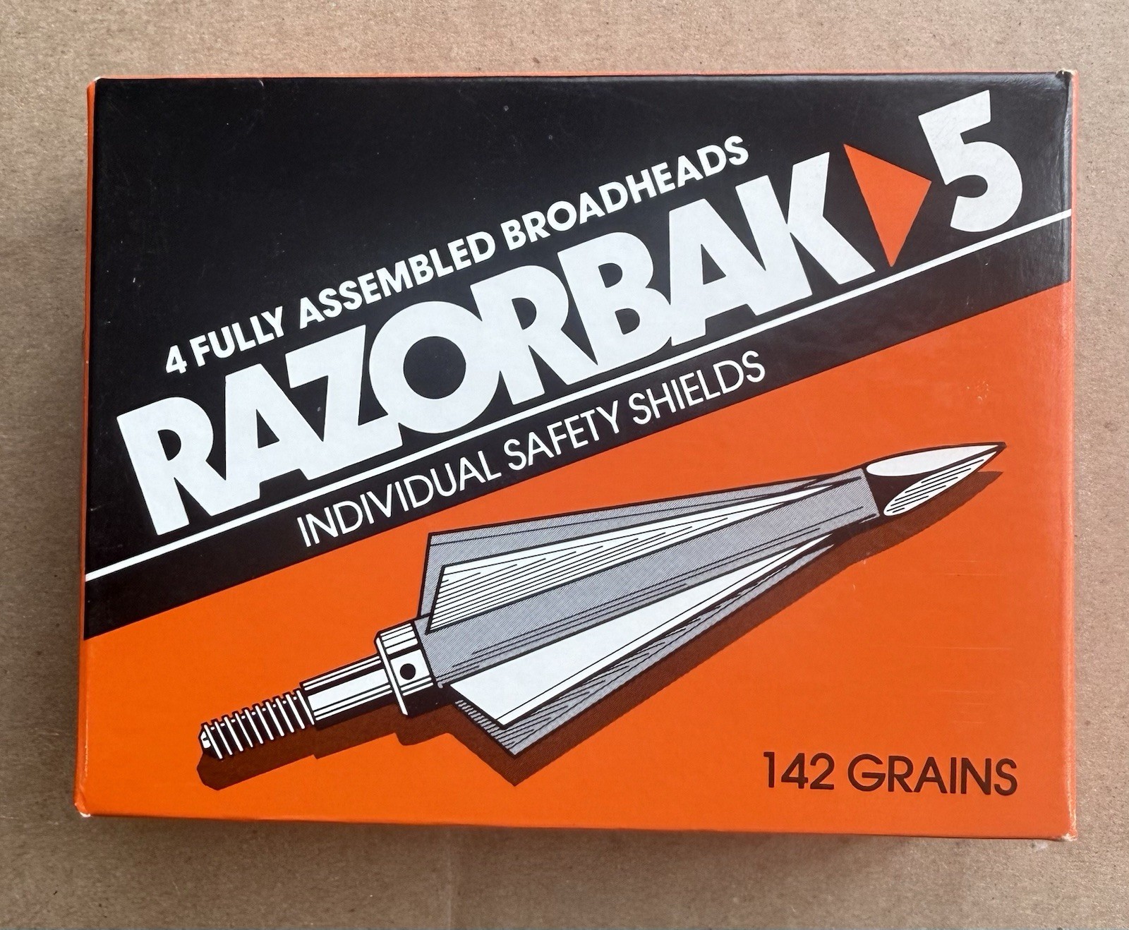 Razorback 5 Broadhead 142Gr  1992 Vintage New Archer Products NOS